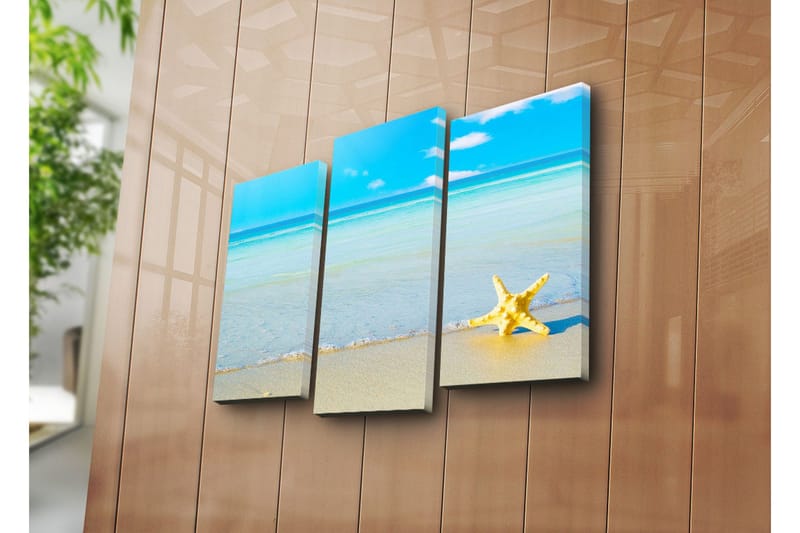 Dekorativ Canvasmålning 3 Delar - Flerfärgad - Inredning - Tavlor & posters - Canvastavla