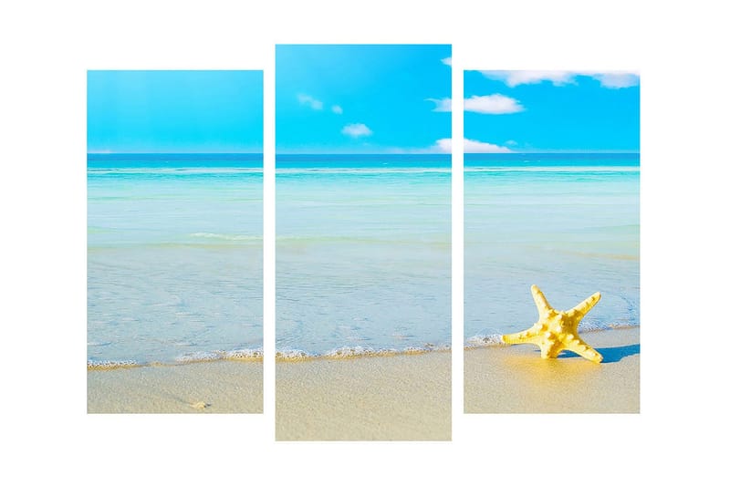 Dekorativ Canvasmålning 3 Delar - Flerfärgad - Inredning - Tavlor & posters - Canvastavla