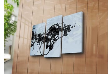 Dekorativ Canvasmålning 3 Delar - Flerfärgad - Inredning - Tavlor & posters - Canvastavla