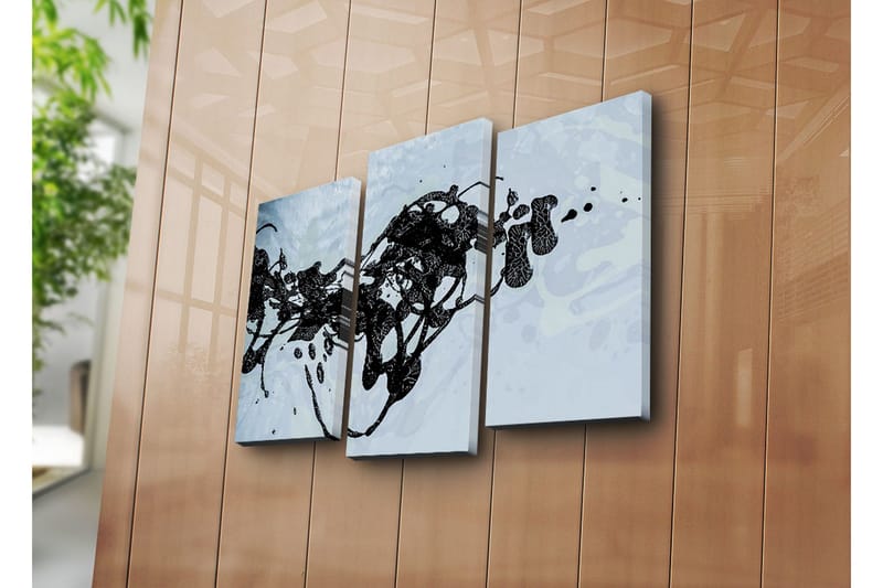 Dekorativ Canvasmålning 3 Delar - Flerfärgad - Inredning - Tavlor & posters - Canvastavla