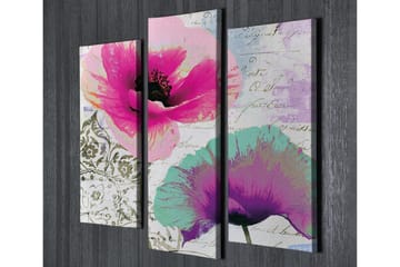 Dekorativ Canvasmålning 3 Delar - Flerfärgad - Inredning - Tavlor & posters - Canvastavla