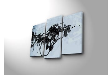 Dekorativ Canvasmålning 3 Delar - Flerfärgad - Inredning - Tavlor & posters - Canvastavla