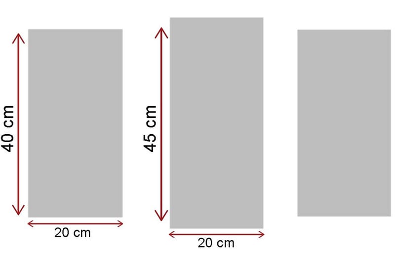 Dekorativ Canvasmålning 3 Delar - Flerfärgad - Inredning - Tavlor & posters - Canvastavla