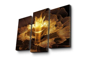 Dekorativ Canvasmålning 3 Delar - Flerfärgad - Inredning - Tavlor & posters - Canvastavla