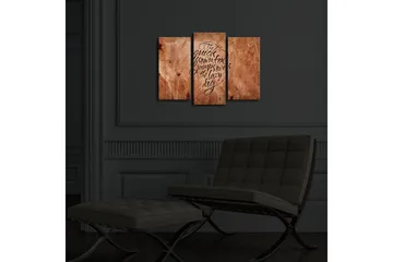 Dekorativ Canvasmålning LED-belysning 3 Delar - Flerfärgad - Inredning - Tavlor & posters - Canvastavla