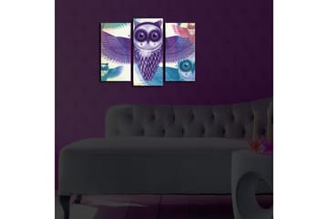 Dekorativ Canvasmålning LED-belysning 3 Delar - Flerfärgad - Inredning - Tavlor & posters - Canvastavla