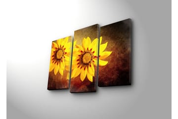 Dekorativ Canvasmålning LED-belysning 3 Delar - Flerfärgad - Inredning - Tavlor & posters - Canvastavla