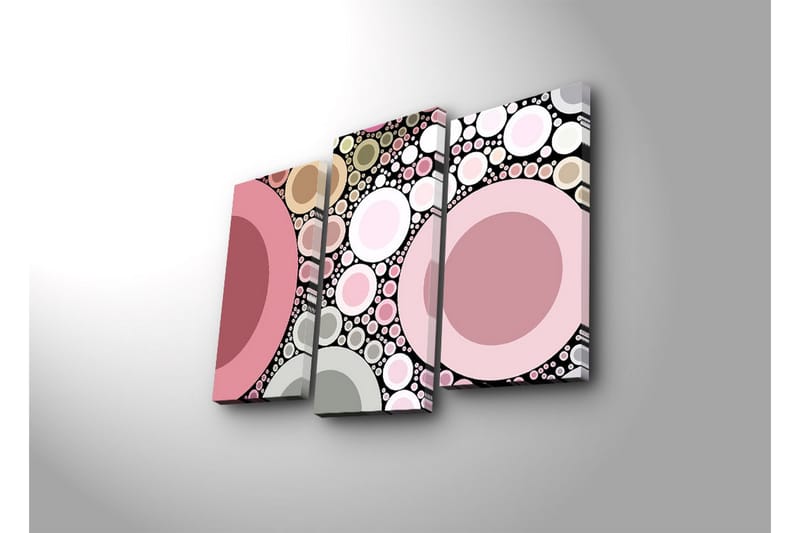 Dekorativ Canvasmålning LED-belysning 3 Delar - Flerfärgad - Inredning - Tavlor & posters - Canvastavla