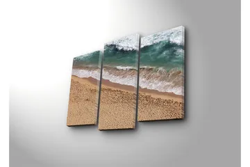 Dekorativ Canvasmålning LED-belysning 3 Delar - Flerfärgad - Inredning - Tavlor & posters - Canvastavla