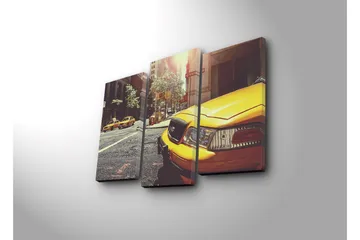 Dekorativ Canvasmålning LED-belysning 3 Delar - Flerfärgad - Inredning - Tavlor & posters - Canvastavla