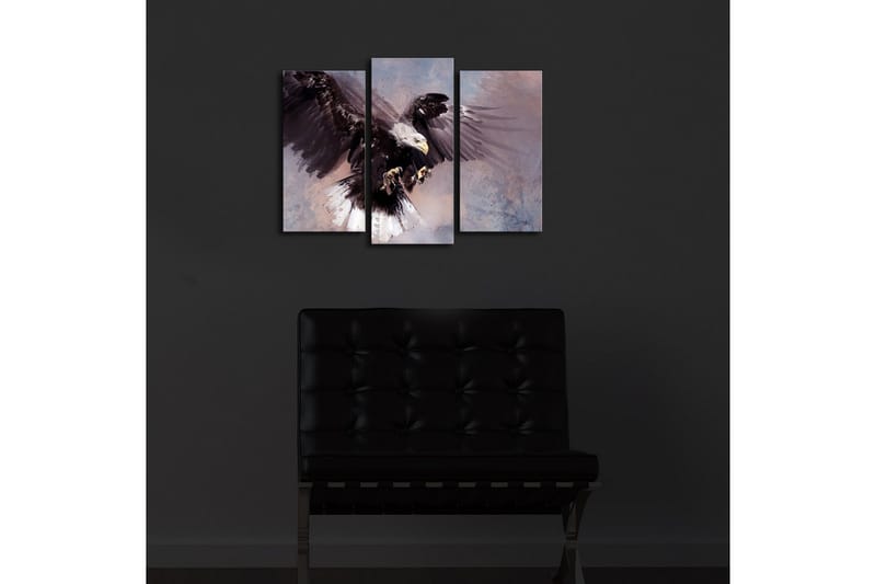 Dekorativ Canvasmålning LED-belysning 3 Delar - Flerfärgad - Inredning - Tavlor & posters - Canvastavla