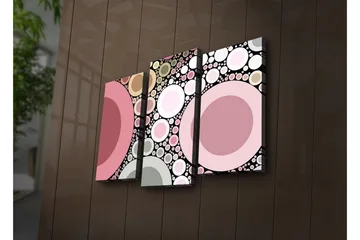 Dekorativ Canvasmålning LED-belysning 3 Delar - Flerfärgad - Inredning - Tavlor & posters - Canvastavla