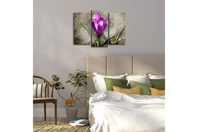 Dekorativ Canvasmålning LED-belysning 3 Delar - Flerfärgad - Inredning - Tavlor & posters - Canvastavla