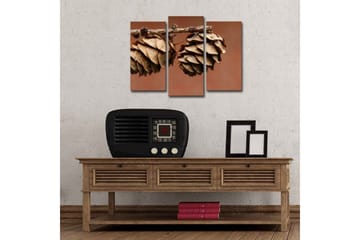 Dekorativ Canvasmålning LED-belysning 3 Delar - Flerfärgad - Inredning - Tavlor & posters - Canvastavla