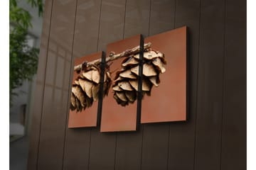 Dekorativ Canvasmålning LED-belysning 3 Delar - Flerfärgad - Inredning - Tavlor & posters - Canvastavla