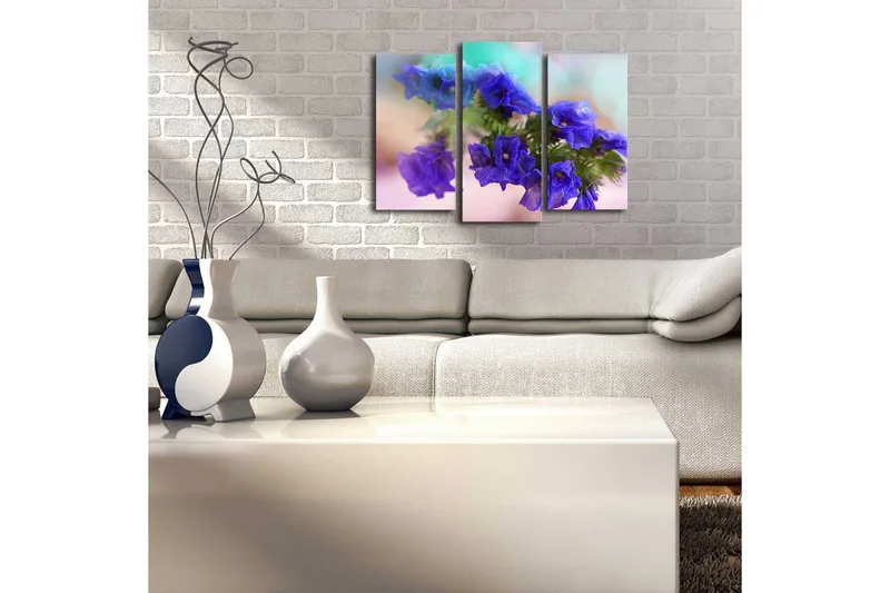 Dekorativ Canvasmålning LED-belysning 3 Delar - Flerfärgad - Inredning - Tavlor & posters - Canvastavla