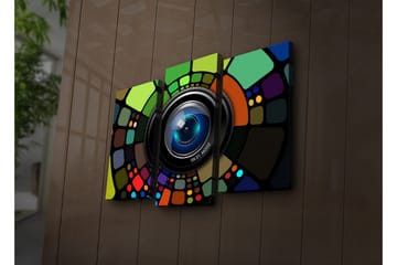 Dekorativ Canvasm ålning LED-belysning 3 Delar - Flerfärgad - Inredning - Tavlor & posters - Canvastavla