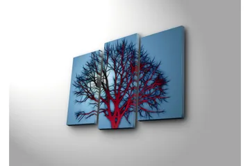 Dekorativ Canvasmålning LED-belysning 3 Delar - Flerfärgad - Inredning - Tavlor & posters - Canvastavla