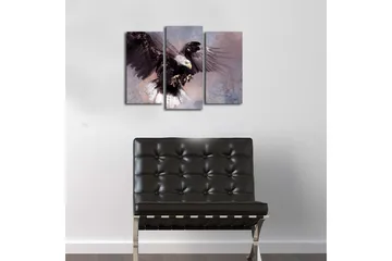 Dekorativ Canvasmålning LED-belysning 3 Delar - Flerfärgad - Inredning - Tavlor & posters - Canvastavla