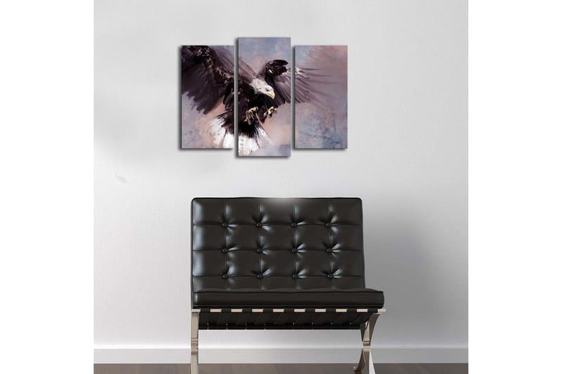 Dekorativ Canvasmålning LED-belysning 3 Delar - Flerfärgad - Inredning - Tavlor & posters - Canvastavla