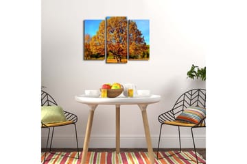 Dekorativ Canvasmålning LED-belysning 3 Delar - Flerfärgad - Inredning - Tavlor & posters - Canvastavla