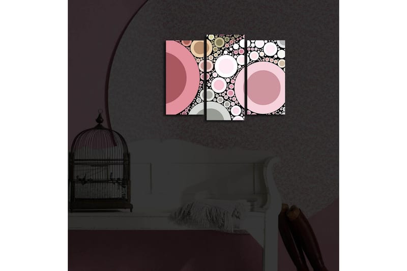 Dekorativ Canvasmålning LED-belysning 3 Delar - Flerfärgad - Inredning - Tavlor & posters - Canvastavla