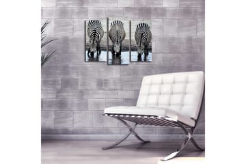 Dekorativ Canvasmålning LED-belysning 3 Delar - Flerfärgad - Inredning - Tavlor & posters - Canvastavla