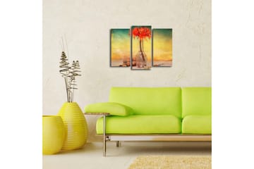 Dekorativ Canvasmålning LED-belysning 3 Delar - Flerfärgad - Inredning - Tavlor & posters - Canvastavla