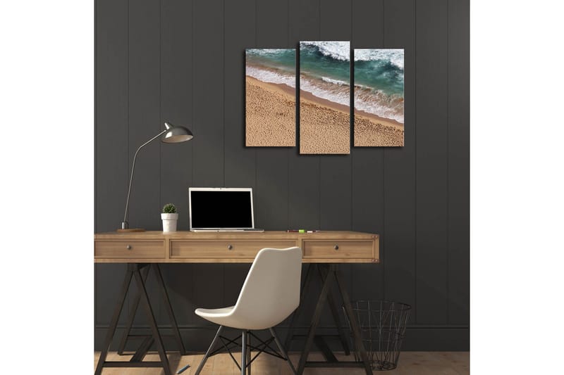 Dekorativ Canvasmålning LED-belysning 3 Delar - Flerfärgad - Inredning - Tavlor & posters - Canvastavla