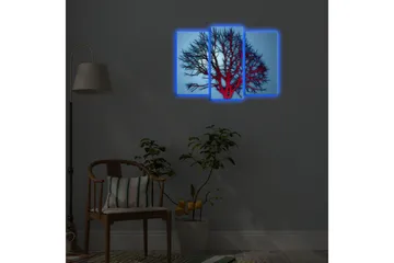 Dekorativ Canvasmålning LED-belysning 3 Delar - Flerfärgad - Inredning - Tavlor & posters - Canvastavla