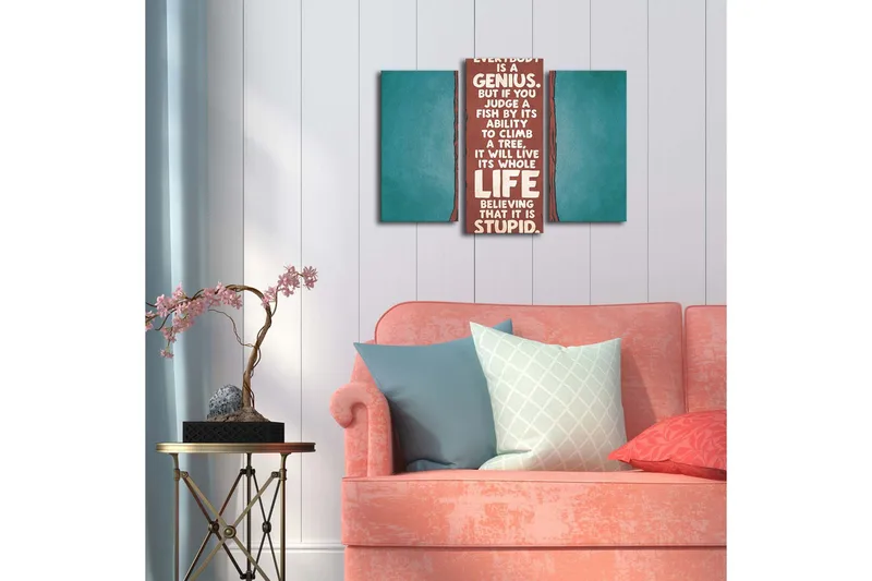 Dekorativ Canvasmålning LED-belysning 3 Delar - Flerfärgad - Inredning - Tavlor & posters - Canvastavla