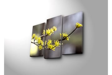 Dekorativ Canvasmålning LED-belysning 3 Delar - Flerfärgad - Inredning - Tavlor & posters - Canvastavla