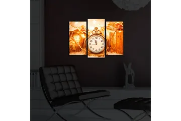 Dekorativ Canvasmålning LED-belysning 3 Delar - Flerfärgad - Inredning - Tavlor & posters - Canvastavla