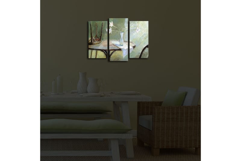 Dekorativ Canvasmålning LED-belysning 3 Delar - Flerfärgad - Inredning - Tavlor & posters - Canvastavla