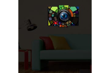 Dekorativ Canvasmålning LED-belysning 3 Delar - Flerfärgad - Inredning - Tavlor & posters - Canvastavla