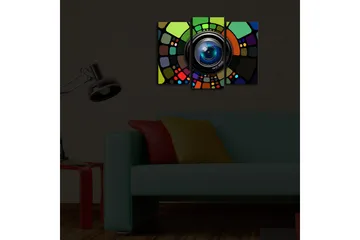 Dekorativ Canvasmålning LED-belysning 3 Delar - Flerfärgad - Inredning - Tavlor & posters - Canvastavla