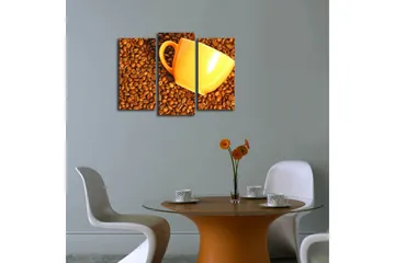 Dekorativ Canvasmålning LED-belysning 3 Delar - Flerfärgad - Inredning - Tavlor & posters - Canvastavla