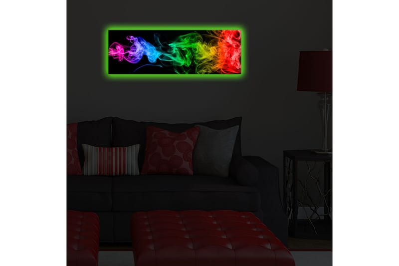 Dekorativ Canvasmålning LED-belysning - Flerfärgad - Inredning - Tavlor & posters - Canvastavla