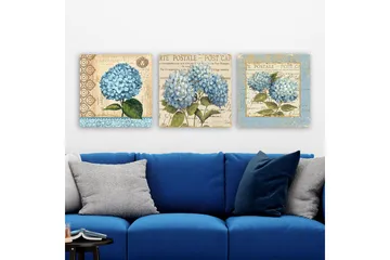 Dekorativ Canvastavla 3-Delar 30x30 cm - Flerfärgad - Inredning - Tavlor & posters - Canvastavla