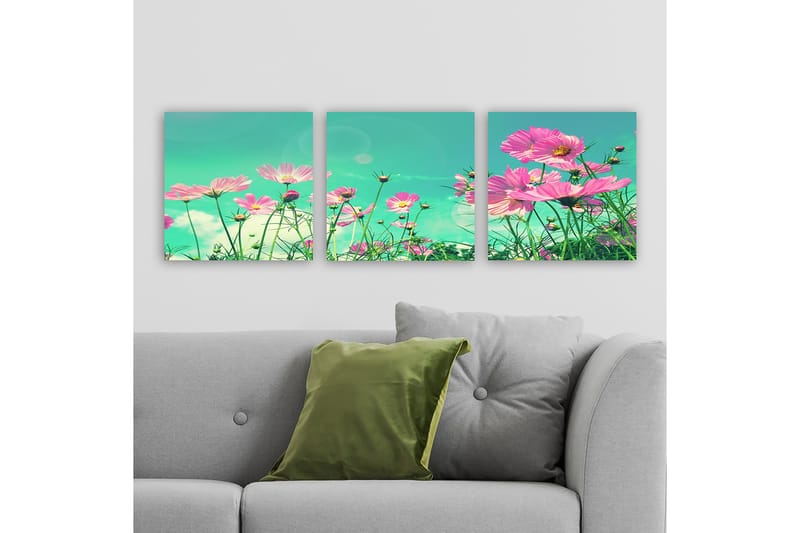 Dekorativ Canvastavla 3-Delar 30x30 cm - Flerfärgad - Inredning - Tavlor & posters - Canvastavla