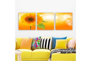 Dekorativ Canvastavla 3-Delar 30x30 cm - Flerfärgad - Inredning - Tavlor & posters - Canvastavla
