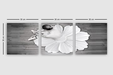 Dekorativ Canvastavla 3-Delar 30x30 cm - Flerfärgad - Inredning - Tavlor & posters - Canvastavla
