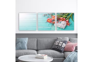 Dekorativ Canvastavla 3-Delar 30x30 cm - Flerfärgad - Inredning - Tavlor & posters - Canvastavla