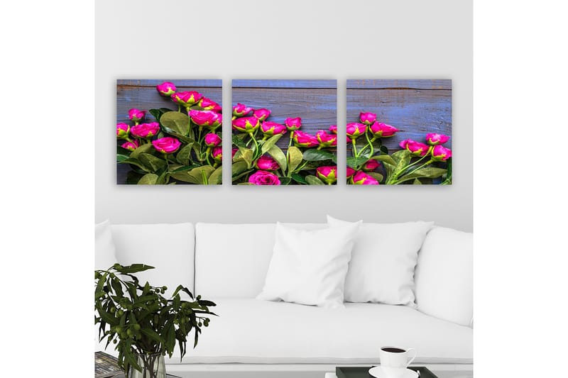 Dekorativ Canvastavla 3-Delar 30x30 cm - Flerfärgad - Inredning - Tavlor & posters - Canvastavla