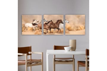 Dekorativ Canvastavla 3-Delar 30x30 cm - Flerfärgad - Inredning - Tavlor & posters - Canvastavla