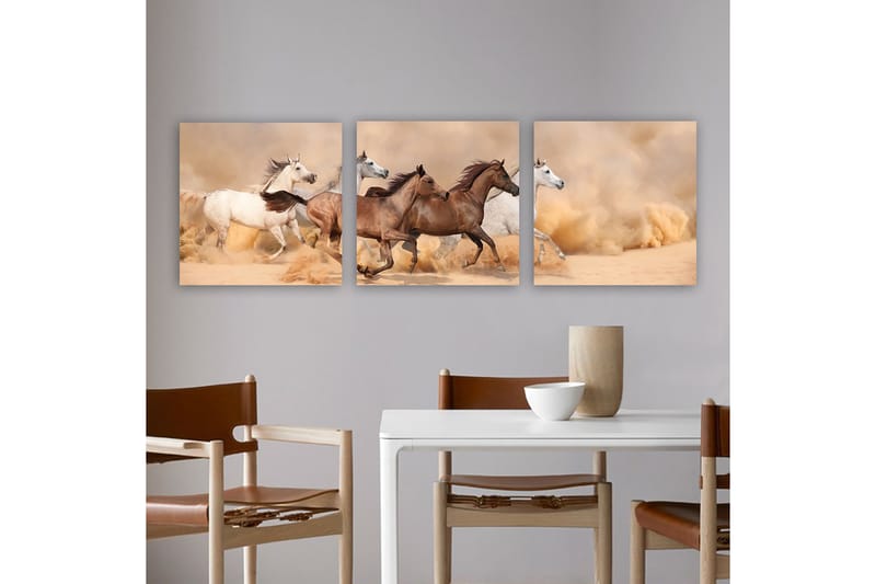 Dekorativ Canvastavla 3-Delar 30x30 cm - Flerfärgad - Inredning - Tavlor & posters - Canvastavla