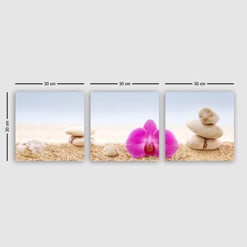 Dekorativ Canvastavla 3-Delar 30x30 cm - Flerfärgad - Inredning - Tavlor & posters - Canvastavla