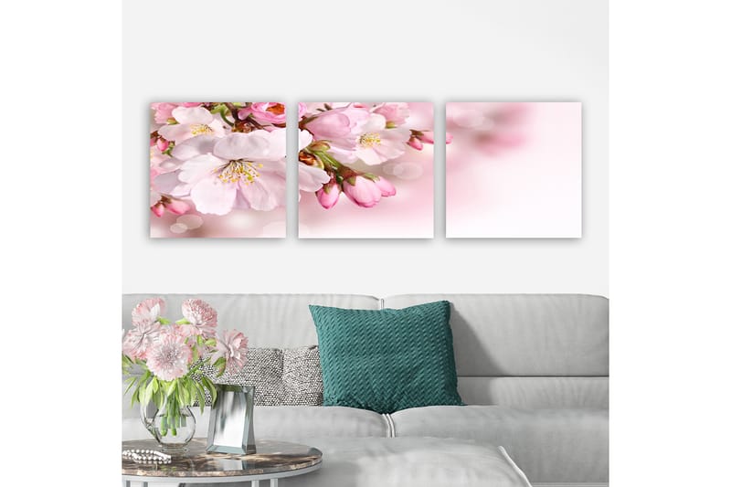 Dekorativ Canvastavla 3-Delar 30x30 cm - Flerfärgad - Inredning - Tavlor & posters - Canvastavla