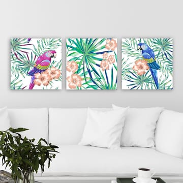 Dekorativ Canvastavla 3-Delar 30x30 cm - Flerfärgad - Inredning - Tavlor & posters - Canvastavla