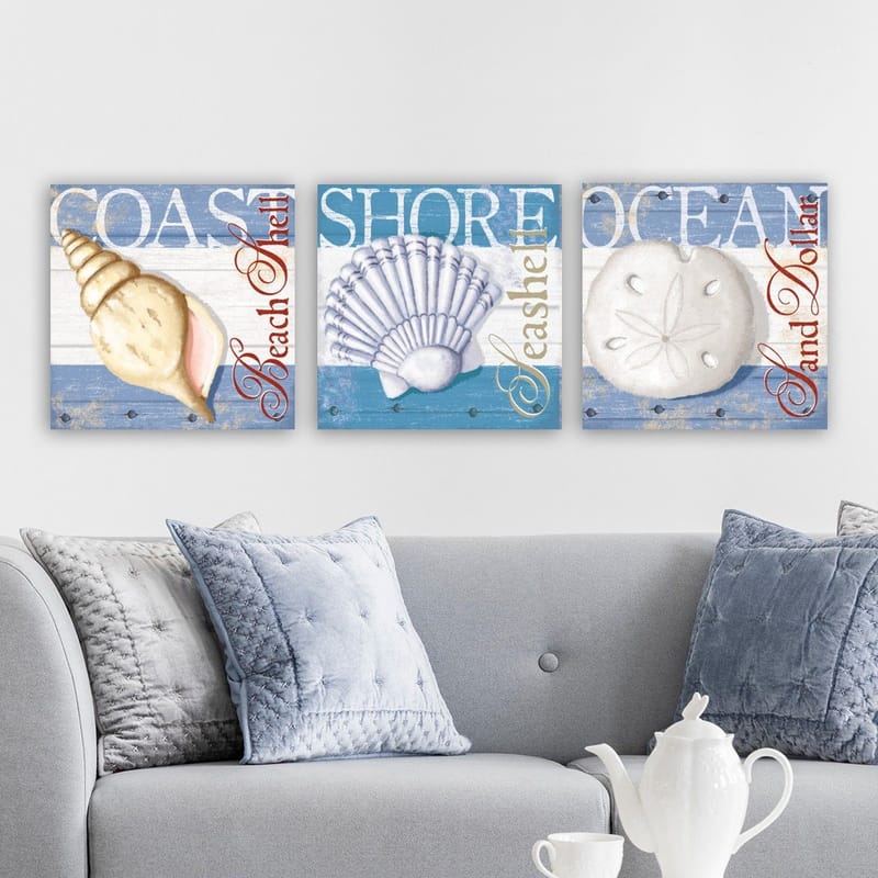 Dekorativ Canvastavla 3-Delar 30x30 cm - Flerfärgad - Inredning - Tavlor & posters - Canvastavla